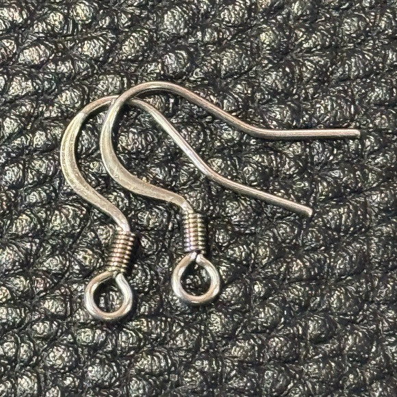 Handmade polka dotted faux leather earrings with stethoscopes - Picture 3 of 3